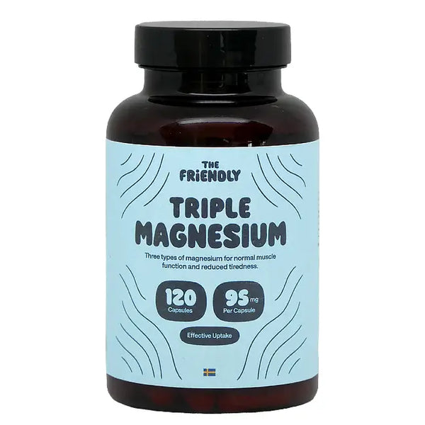 Triple Magnesium kapsler (95mg per) (bisglycinate, taurate, and malate)
