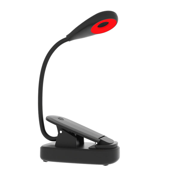 Blue Light Blocking Boklampe – Oppladbar leselampe med 3 lysnivåer (rødt lys 625–630 nm)