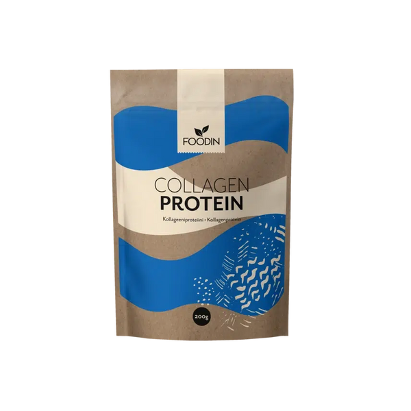 Foodin hydrolysert kollagenprotein 208g – 100% gressfôret bovin kollagen for hud, ledd, hår og negler