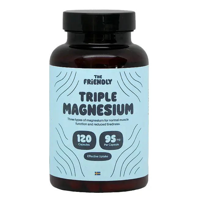 Triple Magnesium kapsler (95mg per) (bisglycinate, taurate, and malate)