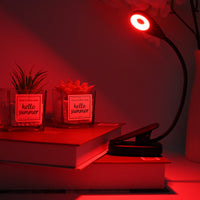 Blue Light Blocking Boklampe – Oppladbar leselampe med 3 lysnivåer (rødt lys 625–630 nm)