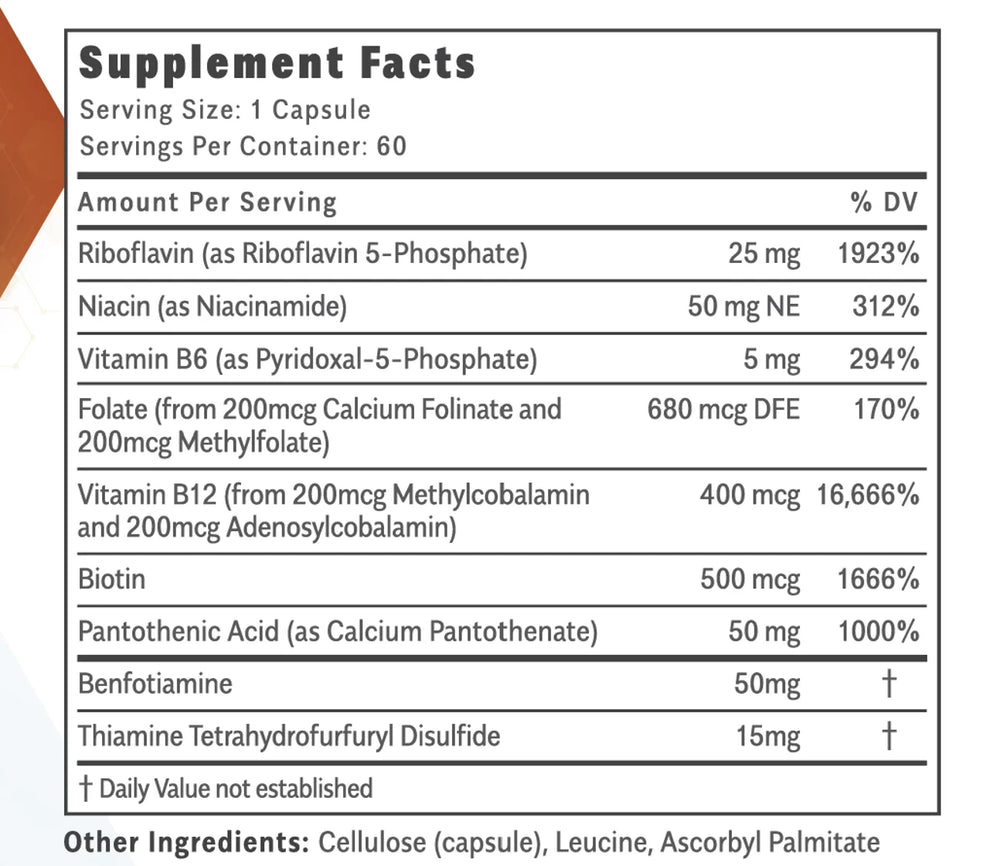 Objective Nutrients Thiavite – Ikke-metylerte Aktive B-vitaminkompleks med høyt opptak