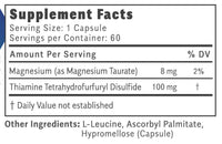 Objective Nutrients Thiamax TTFD 60 kapsler - Tiamine (Vitamin B1)