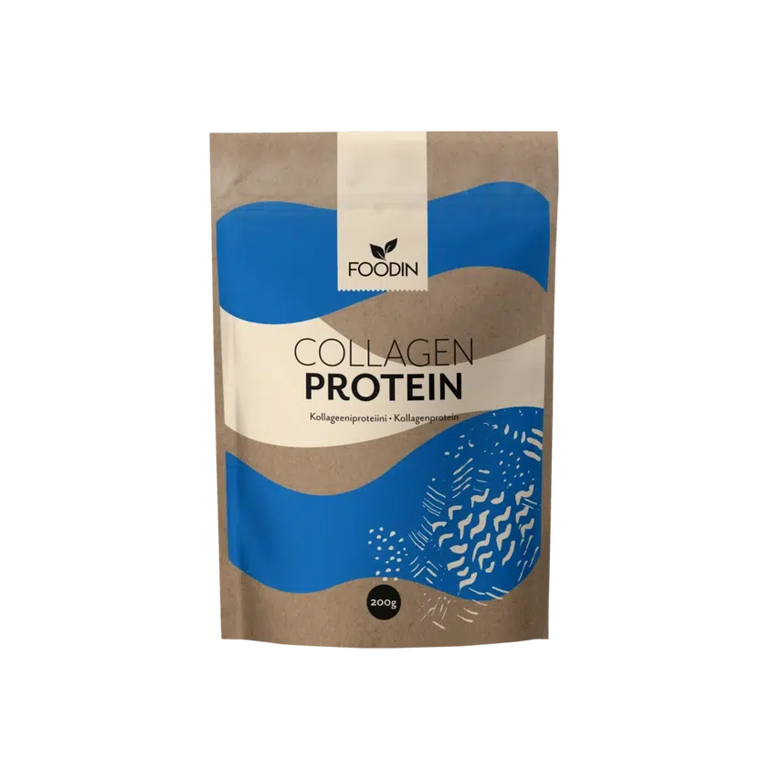 Foodin hydrolysert kollagenprotein 208g – 100% gressfôret bovin kollagen for hud, ledd, hår og negler