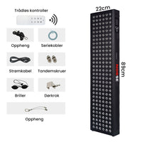 NORSE E900 - Rødt og nær infrarødt lysterapipanel – 90cm