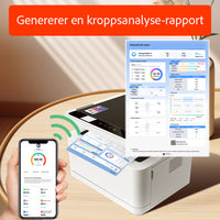 Unique smartvekt - Kroppsanalysevekt med 56 Målinger