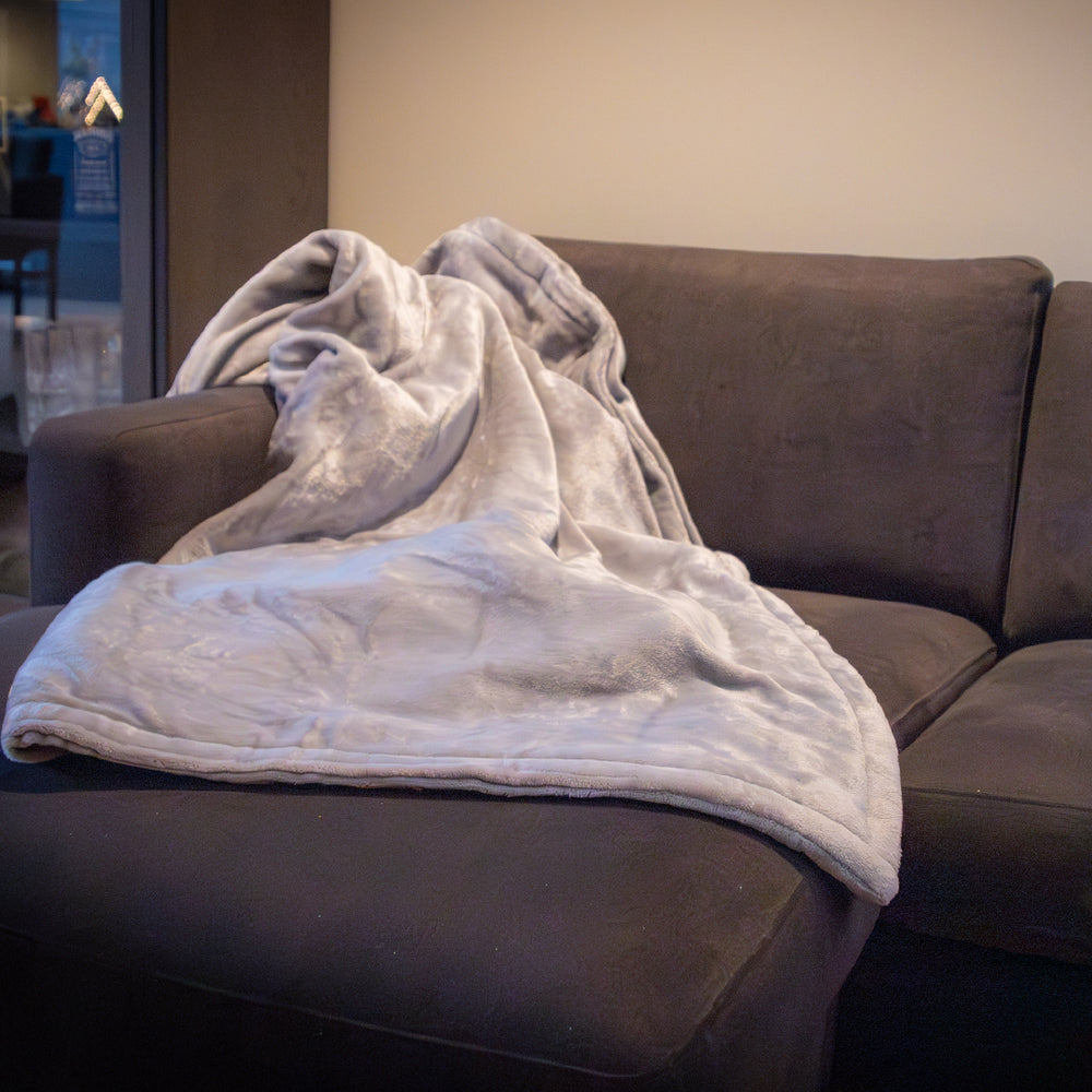 Stort elektrisk varmeteppe – 130 x 180 cm - Varmt i seng, sofa eller stol